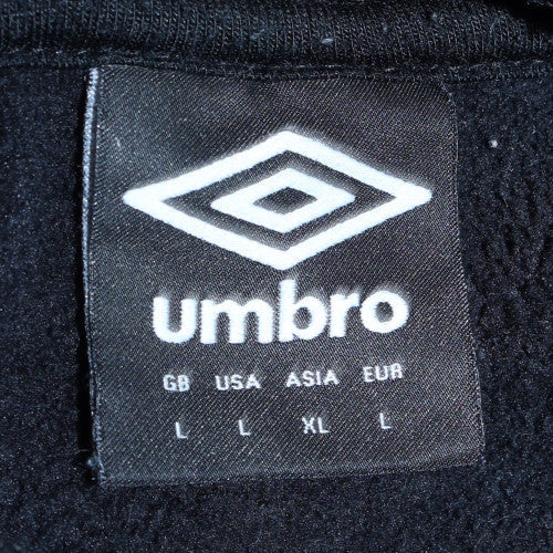 Umbro Men's Black Full Zip Hoodie Size L Sportswear