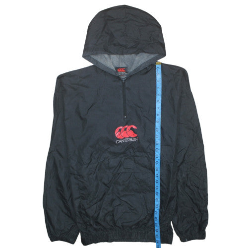Canterbury Mens Black M Windbreaker Hooded Sports Jacket