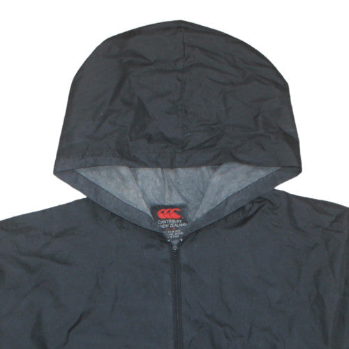 Canterbury Mens Black M Windbreaker Hooded Sports Jacket