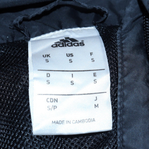 Adidas Men's Black S Hooded Windbreaker Jacket