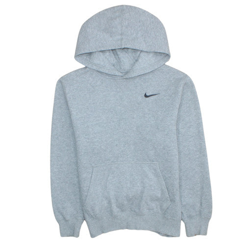 Nike Boys Grey Pullover Hoodie L 12-13 Years Fleece Sweatshirt