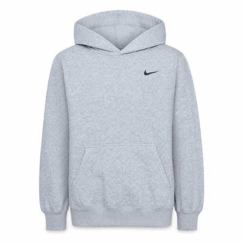 Nike Boys Grey Pullover Hoodie L 12-13 Years Fleece Sweatshirt