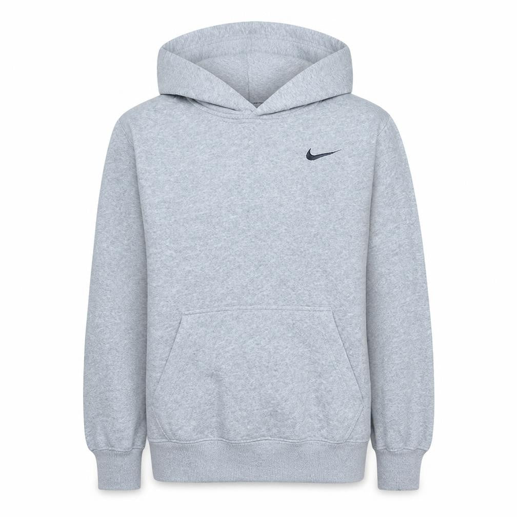 Nike Boys Grey Pullover Hoodie L 12-13 Years Fleece Sweatshirt
