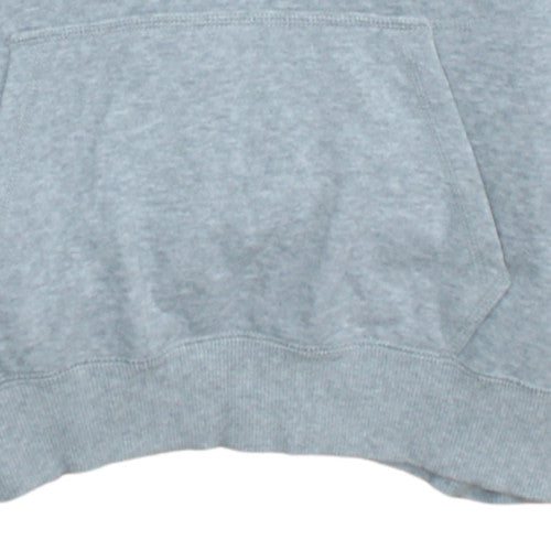 Nike Boys Grey Pullover Hoodie L 12-13 Years Fleece Sweatshirt