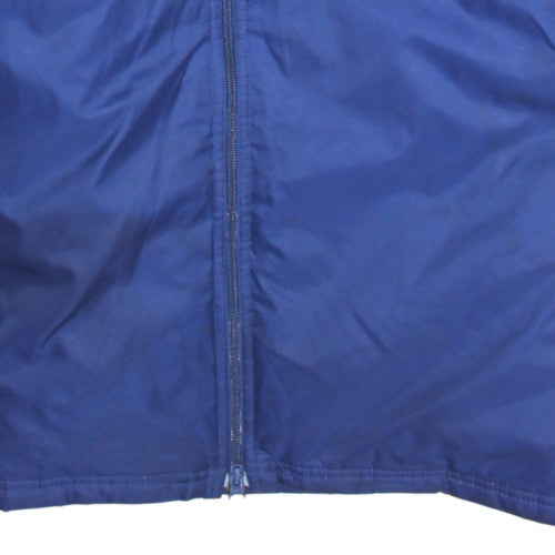 Adidas Men's Blue L Hooded Water Resistant Parka Coat