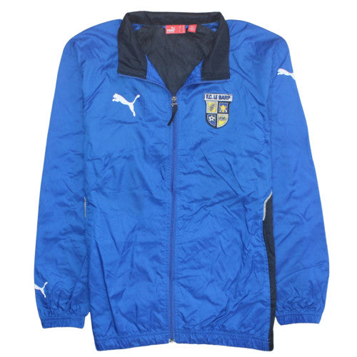 Puma Boys Blue Football Track Jacket 12-13 Years Full Zip Lightweight