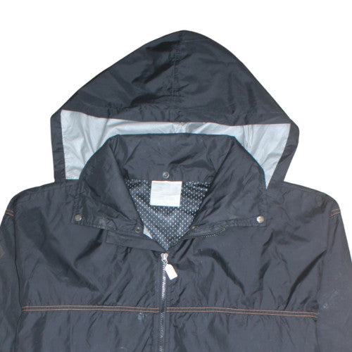 Adidas Mens Black XL Windbreaker Hooded Track Jacket