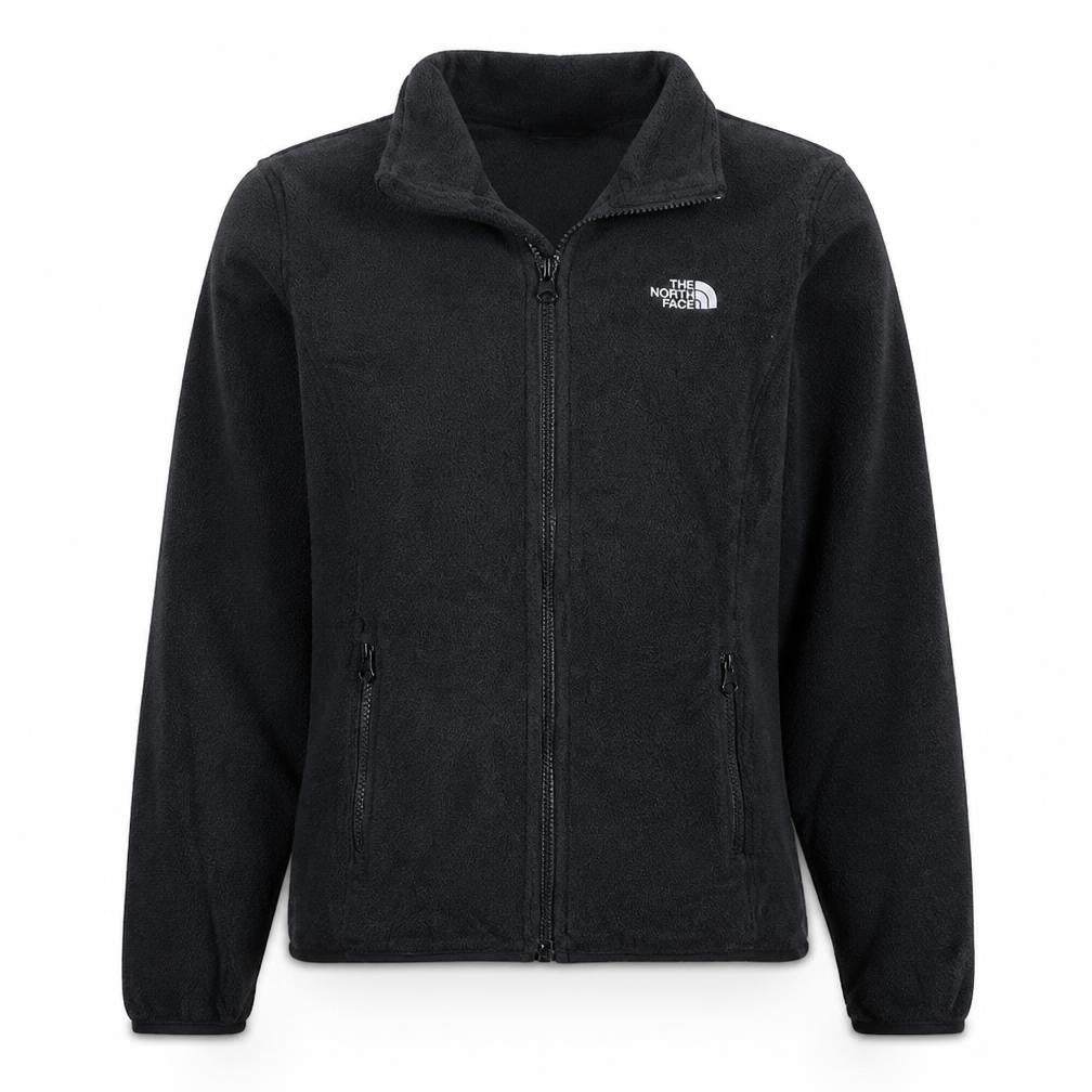 Front view of The North Face Women's Black Fleece Full Zip Jacket M