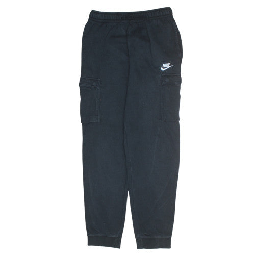 Nike Boys Black XL Cargo Jogger Trousers Fleece Lined Elastic Waist