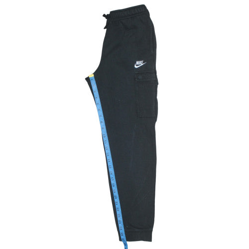Nike Boys Black XL Cargo Jogger Trousers Fleece Lined Elastic Waist