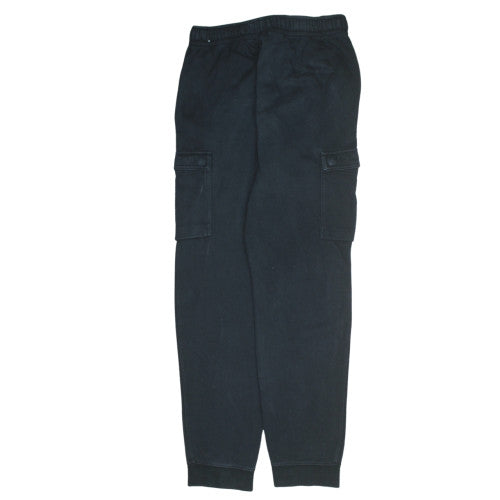 Nike Boys Black XL Cargo Jogger Trousers Fleece Lined Elastic Waist