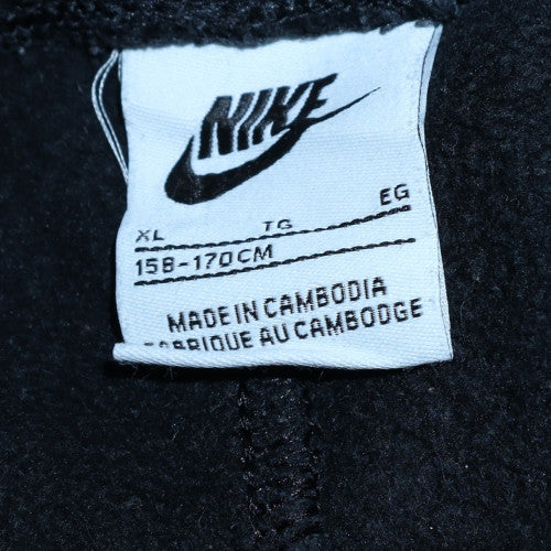 Nike Boys Black XL Cargo Jogger Trousers Fleece Lined Elastic Waist