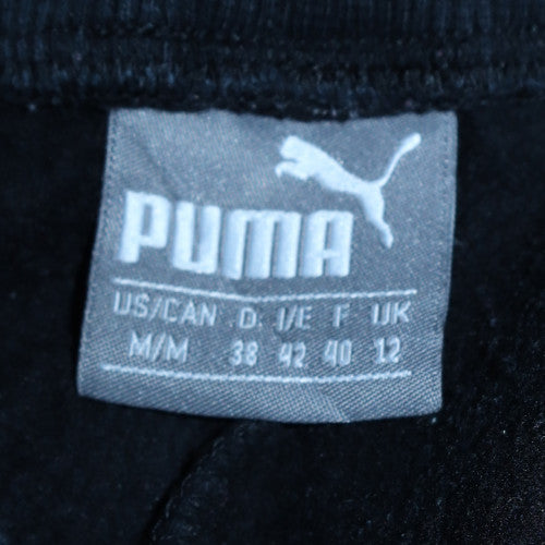 Puma Women's Black Jogger Sweatpants Size 12 Cotton Blend Logo