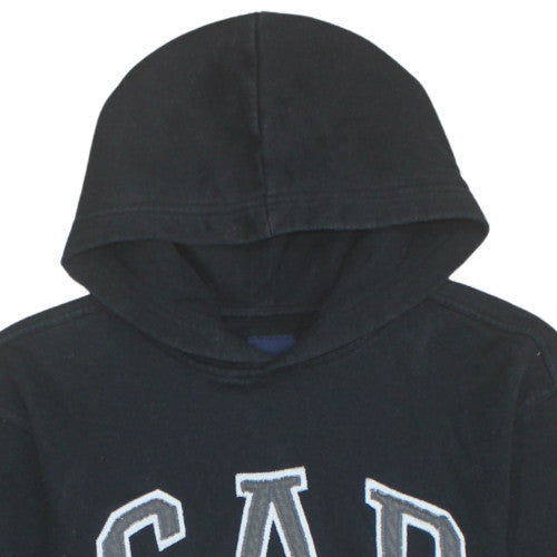 GAP Boys Black XL Pullover Fleece Logo Hoodie