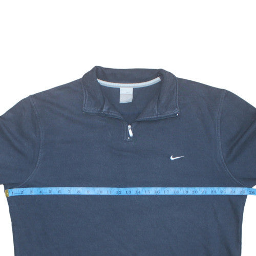 Nike Men's Blue 1/4 Zip Fleece Sweatshirt Size M Regular Fit