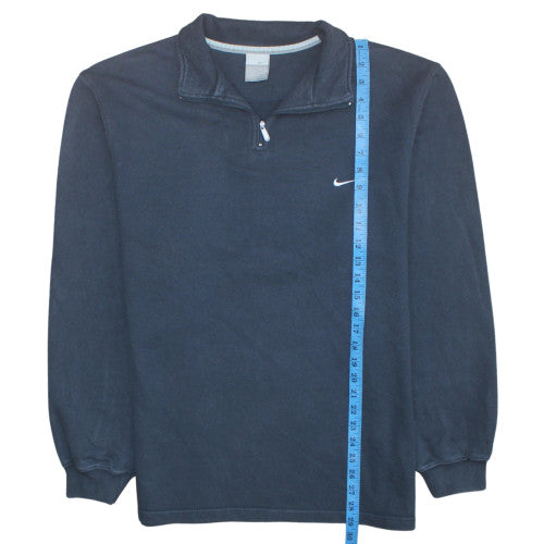 Nike Men's Blue 1/4 Zip Fleece Sweatshirt Size M Regular Fit