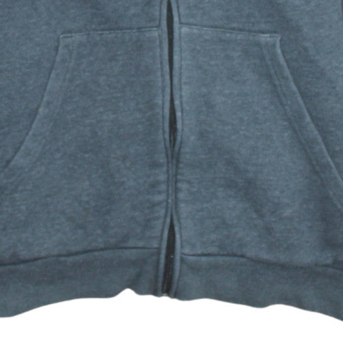 Adidas Boys Blue Full Zip Hoodie Size 13-14 Years Casual Sportswear