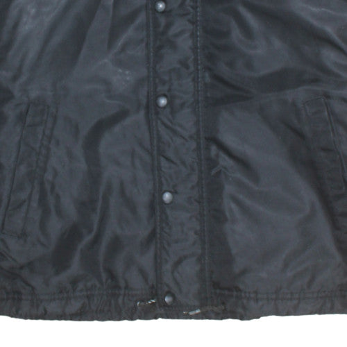 Adidas Men's Black Hooded Windbreaker Jacket Size 40 Regular