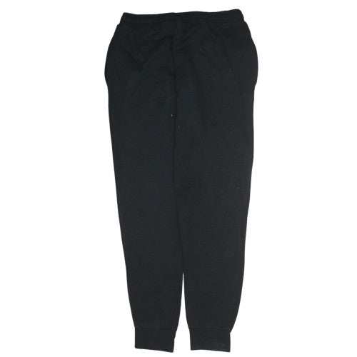 Kappa Mens Black Jogger Sweatpants Medium Fleece Tapered Fit