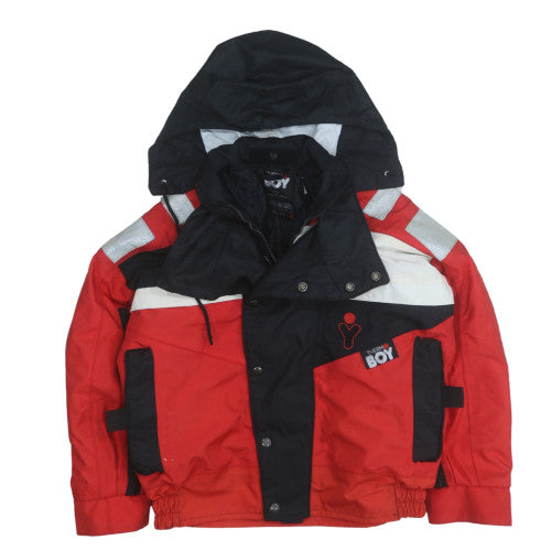 Thermo Boy Women's Red XS Ski Jacket Hooded Insulated Waterproof Winter Coat