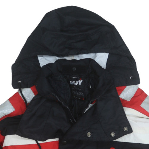 Thermo Boy Women's Red XS Ski Jacket Hooded Insulated Waterproof Winter Coat