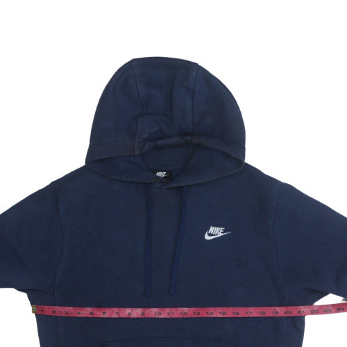 Nike Mens Navy Blue Pullover Hoodie Small Cotton Blend Fleece