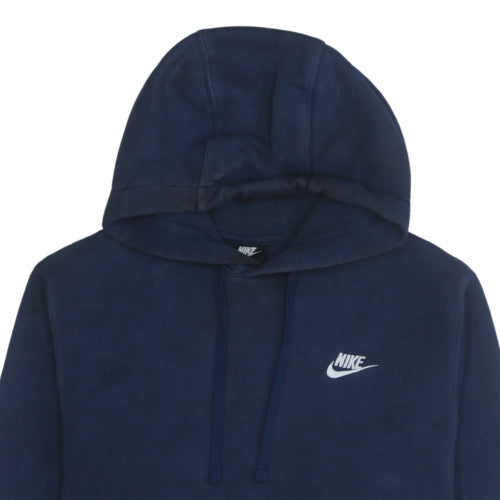 Nike Mens Navy Blue Pullover Hoodie Small Cotton Blend Fleece