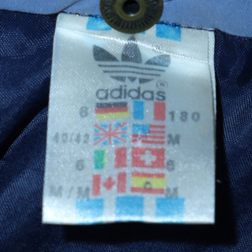 Adidas Men's Blue Medium Windbreaker Hooded Jacket