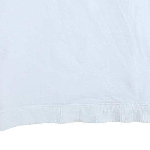 Tommy Jeans Men's White XL Pullover Sweatshirt with Logo