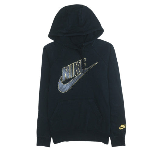 Nike Women's Black XS Pullover Hoodie with Gold Logo