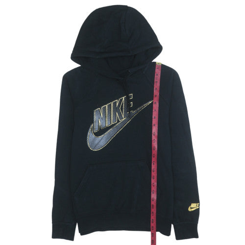 Nike Women's Black XS Pullover Hoodie with Gold Logo