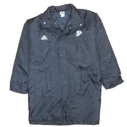 Adidas Men's Black XL Long Parka Coat Winter Insulated Sports Jacket