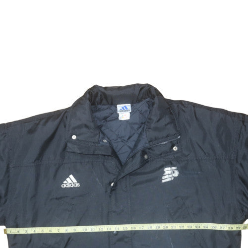Adidas Men's Black XL Long Parka Coat Winter Insulated Sports Jacket