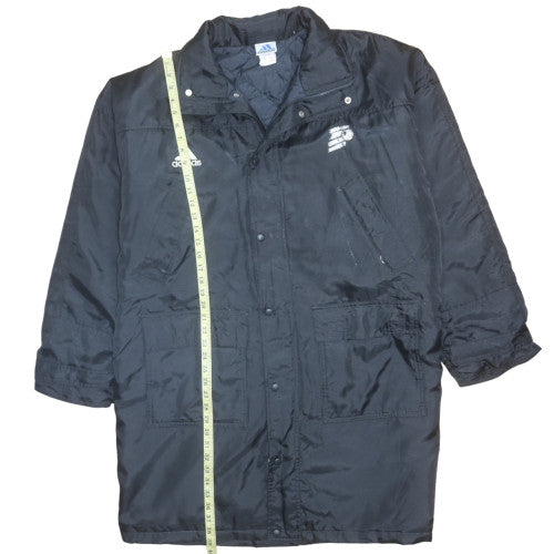 Adidas Men's Black XL Long Parka Coat Winter Insulated Sports Jacket