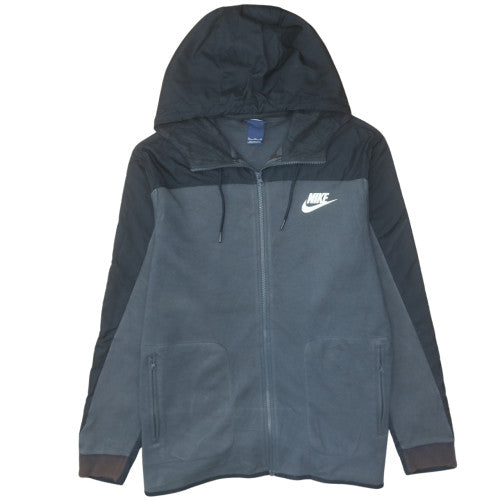 Nike Men's Grey XL Full Zip Hoodie Fleece Jacket