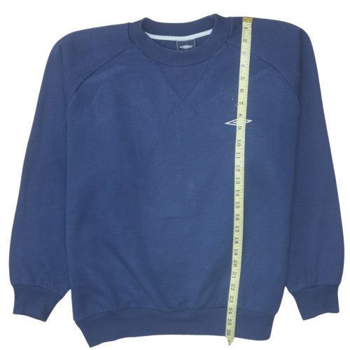Umbro Men’s Blue Crew Neck Pullover Sweatshirt M Regular Fit