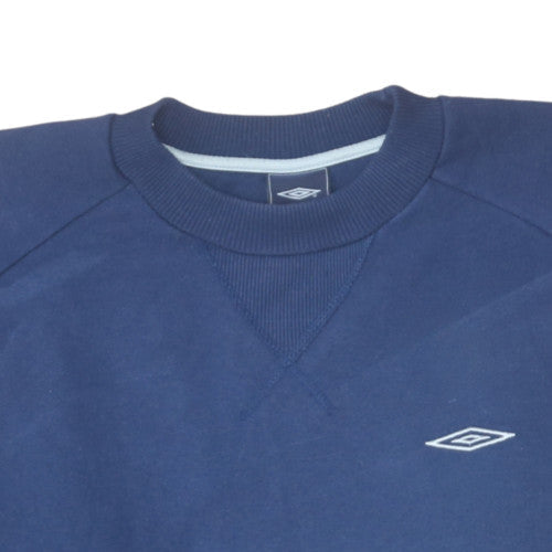 Umbro Men’s Blue Crew Neck Pullover Sweatshirt M Regular Fit