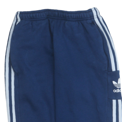 Adidas Men Blue Jogger Trousers S Regular Fit Casual Sportswear