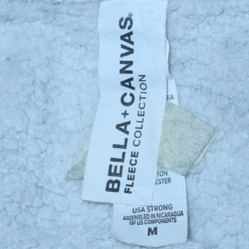 Bella Canvas Men's Grey Christmas Santa Graphic Crew Neck Sweatshirt M