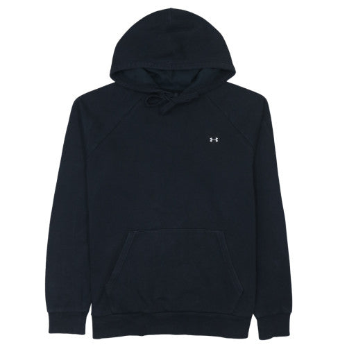 Under Armour Men Black Large Pullover Hoodie Fleece Logo