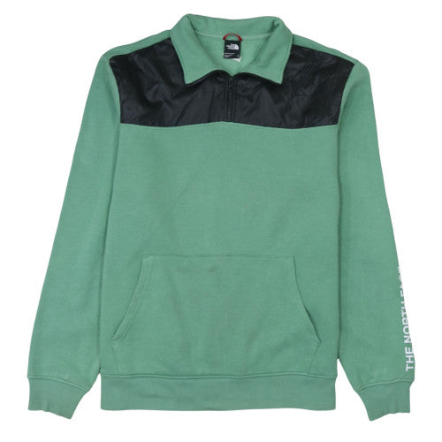 The North Face Men's Green XL 1/4 Zip Pullover Sweatshirt