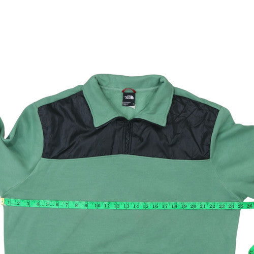 The North Face Men's Green XL 1/4 Zip Pullover Sweatshirt