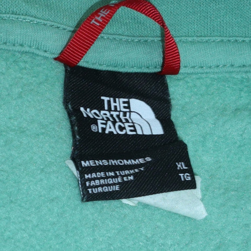 The North Face Men's Green XL 1/4 Zip Pullover Sweatshirt