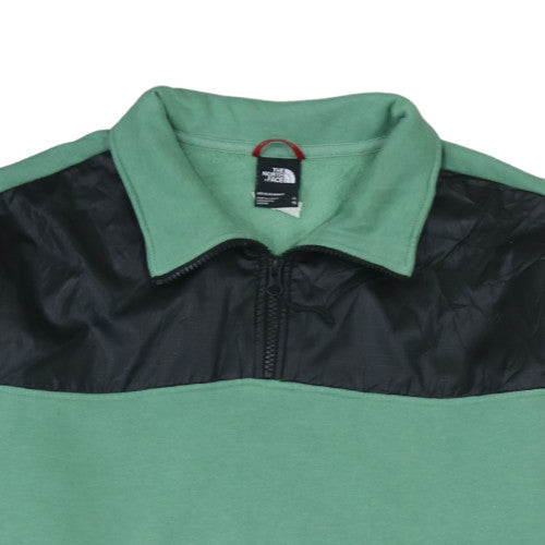 The North Face Men's Green XL 1/4 Zip Pullover Sweatshirt