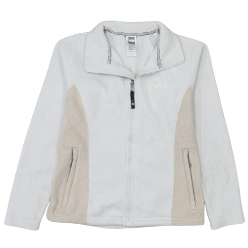 The North Face Women's White Fleece Full Zip Jacket Size S