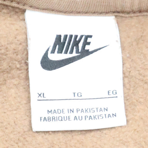 Nike Women’s Brown Pullover Hoodie XL - Casual Hooded Sweatshirt