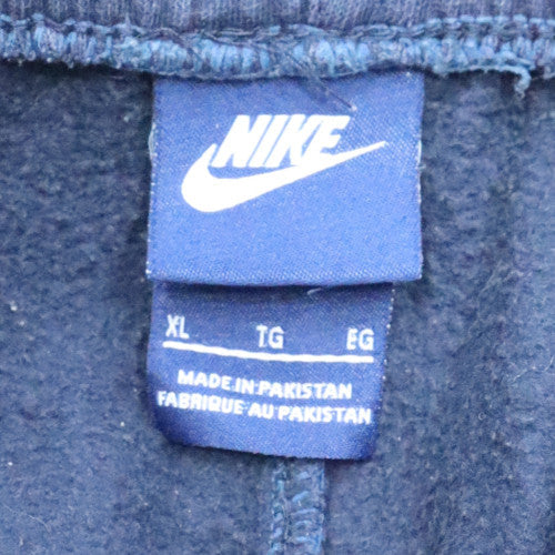 Nike Men Blue Fleece Sweatpants XL Regular Fit Casual Trousers