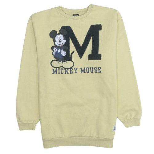 Disney at Primark Girls Beige Mickey Mouse Sweatshirt 13-14 Years Cotton Blend