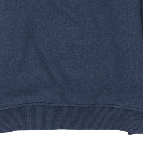 Tommy Jeans Men’s Blue Pullover Sweatshirt L Regular Fit Logo