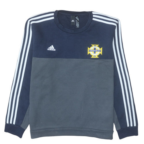 Adidas Men’s Blue L Pullover Sweatshirt Northern Ireland Logo